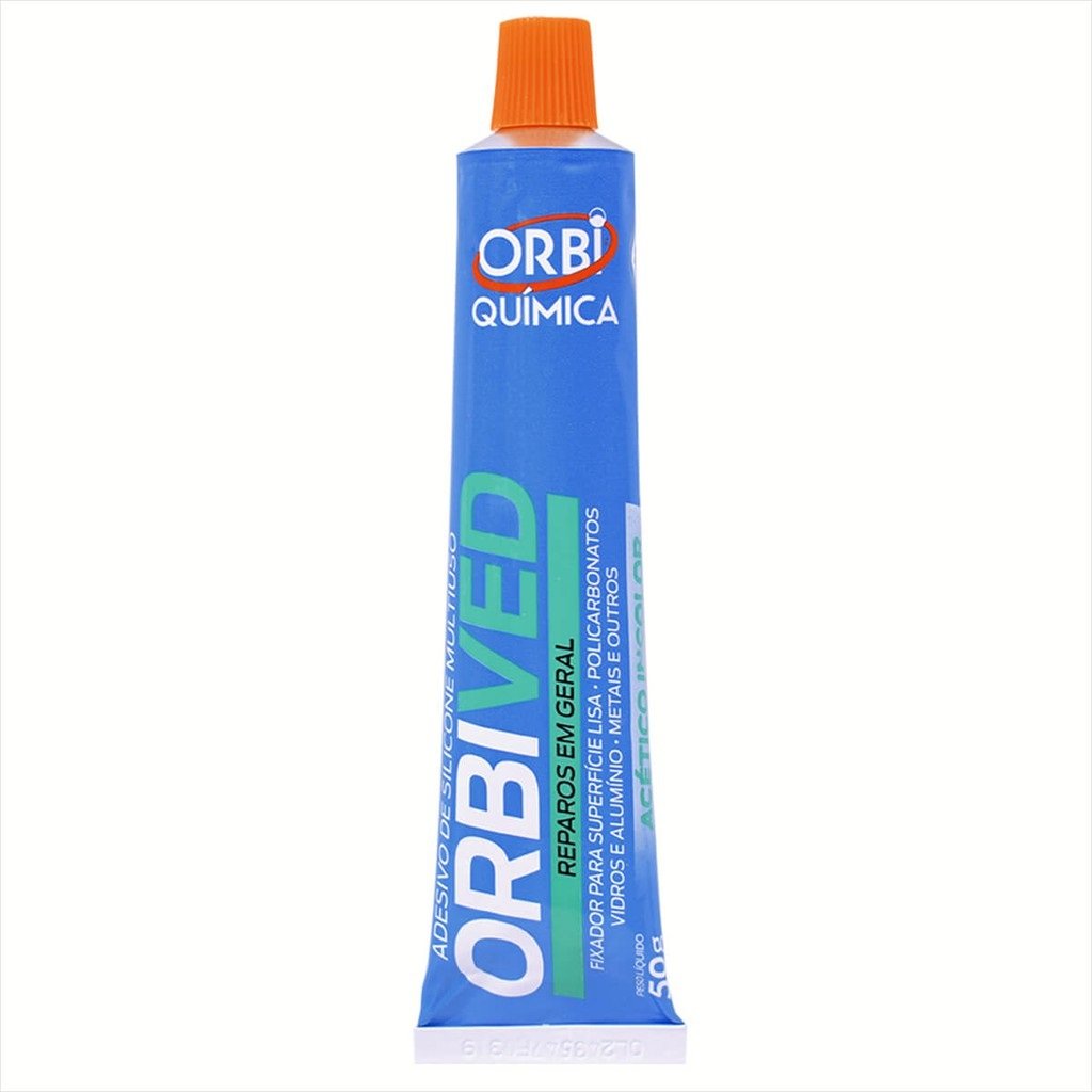 Adesivo cola silicone incolor orbived 50gr (5542 orbi)