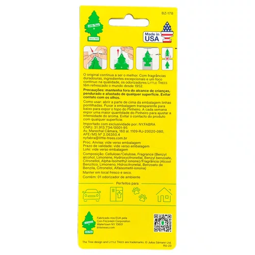 Aromatizante pinheirinho little trees new car scen (new car scent)