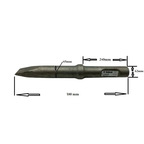 Broca corte ponta cinsel rompedor bobcat hb880 (7144688 bobcat)