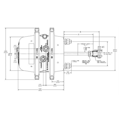 Cilindro combinado cuica freio 30x30 knorr carreta (5019499)