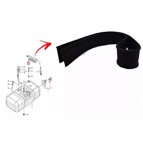 Cinta borracha tanque 150 litros vwc ford (tnq201383 guarnirub)