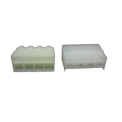 Conector 08 vias femea 6.3 branco (ete7538)
