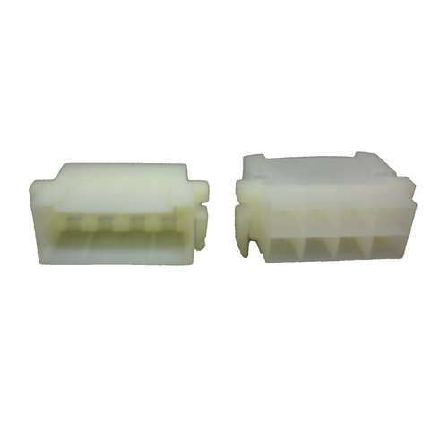 Conector 08 vias macho 6.3mm branco (ete7528)