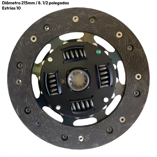 Disco embreagem ford willys jeep f100 f75 rural (2887w patral)