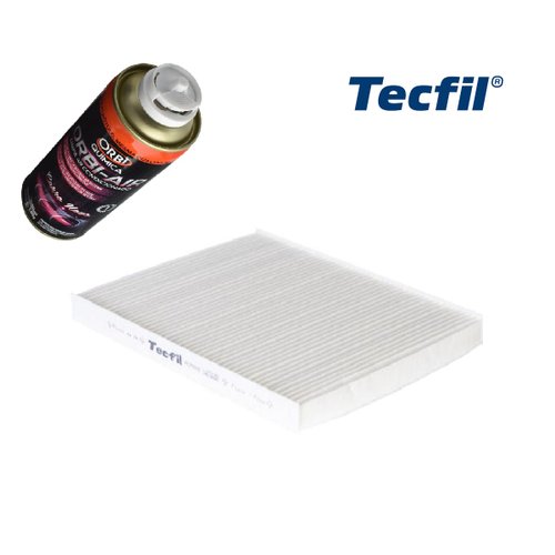 Filtro cabine ar condicionado ford new fiesta 10/ + Spray Limpa Ar-Condicionado