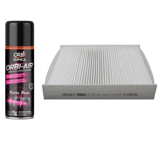 Filtro cabine ar condicionado nissan kicks 2016/ + Spray Limpa Ar-Condicionado