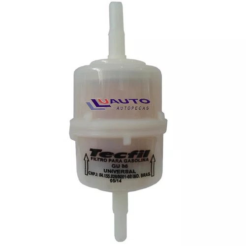 Filtro combustivel pequeno 6mm 8mm universal (gu86 tecfil)