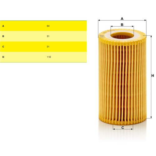 Filtro oleo mercedes benz c200 12.09/ sprinter 12/ (hu7010z)
