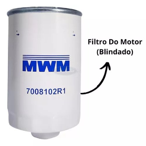 Filtro oleo motor maxion hs 3.0 tdi 09/ ranger (7008102r1)