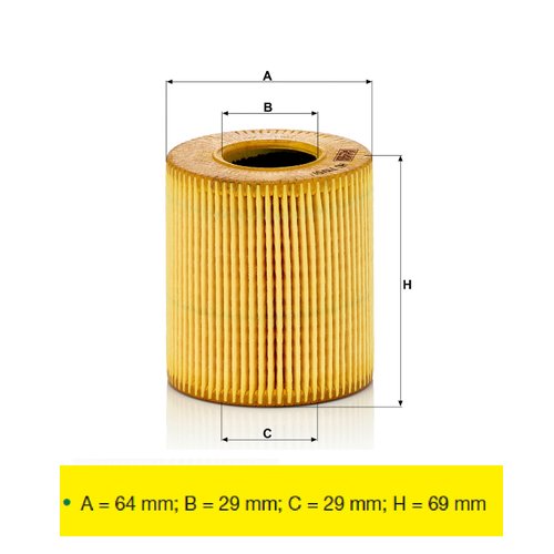 Filtro oleo motor peugeot 206 citroen picasso (hu711/51x)