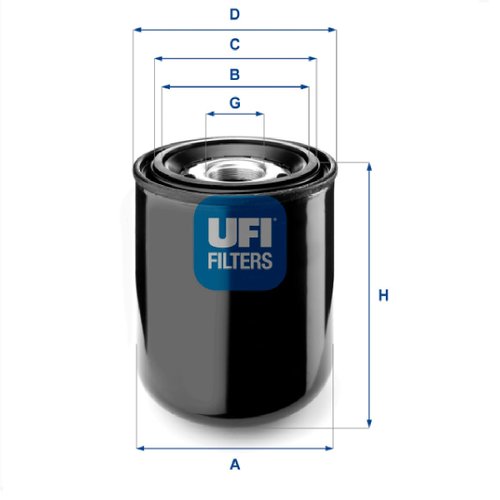 Filtro secador freio ar vw 8.150 ford mb volvo vw (27259b0 ufi)