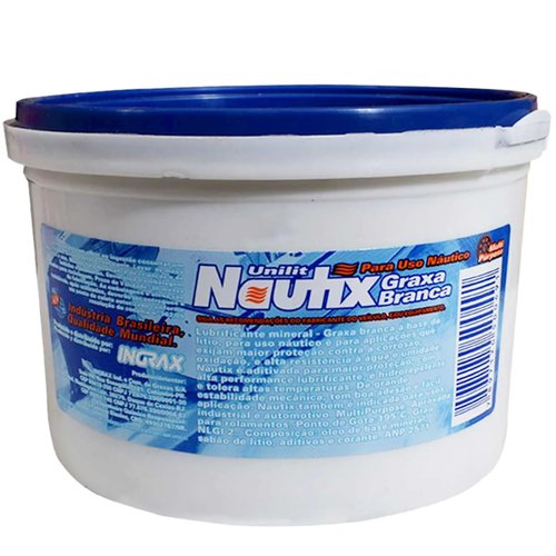 Graxa branca nautica 500 gramas base de litio (nautix)