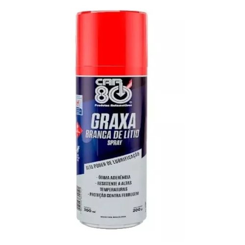 Graxa spray branca de cavidade base de litio 300ml (car80 graxa branca)