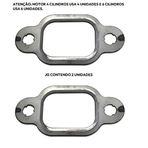 Jg junta metal coletor escape cummins serie b (73922ff santa cruz)