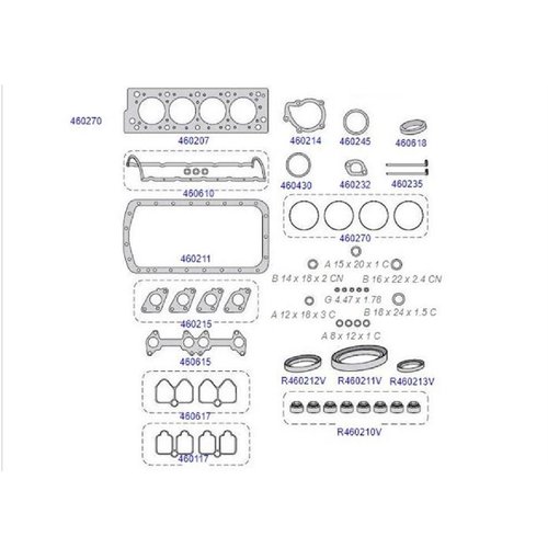 Jg junta motor xu7jp peugeot 306 1.8 8v 93/ (460100r)