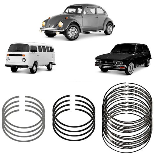 Jogo anel motor vw 1600 ar fusca kombi /1984 (sna2297 050)