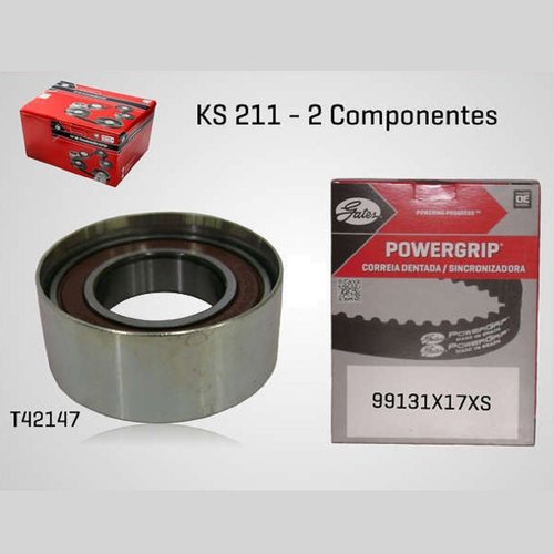 Kit correia cva dentada fiat uno 1.0 8v 96/01 (ks211 gates)