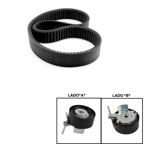 Kit correia cva ford ecosport fiesta 1.6 16v sigma (ks403 gates)