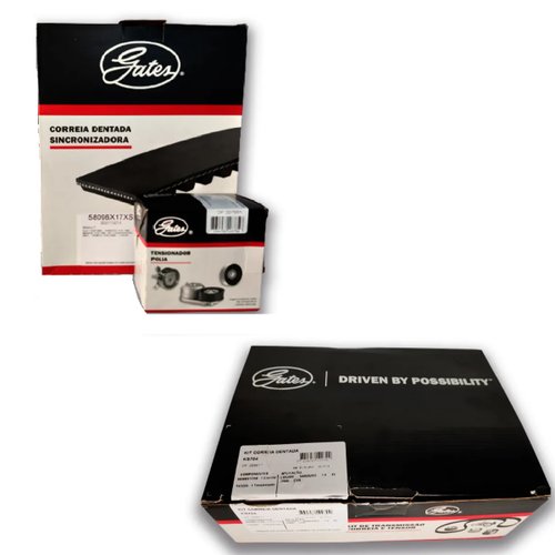 Kit correia cva renault logan sandero 1.6 8v 09/ (ks704 gates)