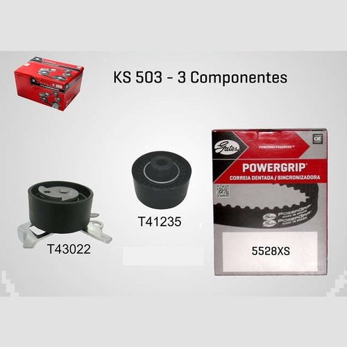 Kit correia cva dentada picasso 307 c4 c5 2.0 16v (ks503 gates)