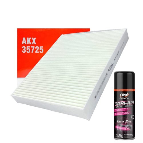KIT Filtro cabine ar concionado gm onix 2019/ + spray limpa ar-condicionado