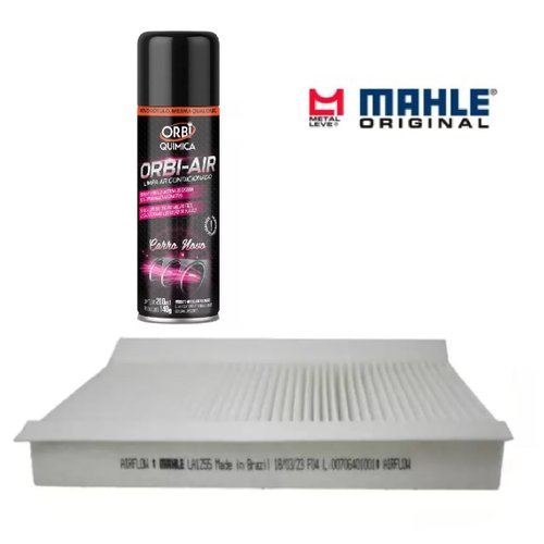 KIT Filtro cabine ar condicionado jeep renegate 2015/+ Spray Limpa Ar-Condicionado