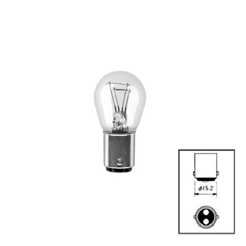 Lampada 2 polos 12v 21/5 watts  pino encontrado (17918 narva/hdl)