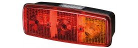 Lanterna traseira mercedes benz 1313 com luz placa (1513cv sinalsul)
