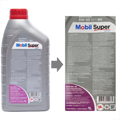 Mobil super 3000 xe 5w-30 sintetico diesel d2 roxo (5w30 mobil diesel)