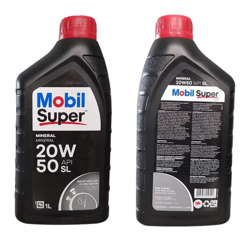 Oleo motor mobil super original 20w-50 api sl 1 li (20w50 mobil 1lt)