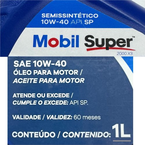 Oleo motor semi sintetico mobil 10w40 1 lt (10w40 mobil 1l)