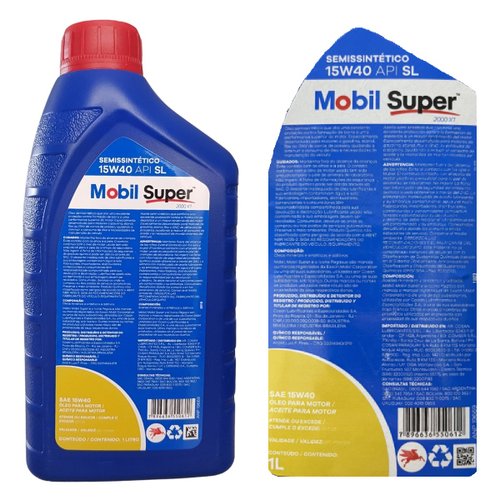 Oleo motor semi sintetico mobil 15w40 1l (15w40 mobil 1lt)