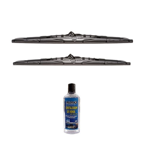 PALHETA LIMPADOR PARABRISA GM CELTA+ADITIVO LIMPA PARABRISA+CRISTALIZADOR