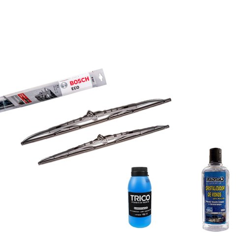 PALHETA LIMPADOR PARABRISA GM CORSA 01/ MONTANA+CRISTALIZADOR+ADITIVO PARABRISA