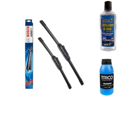 PALHETA LIMPADOR PARABRISA GM ONIX PRISMA 2013/17+ ADITIVO LIMPADOR+ CRISTALIZADOR