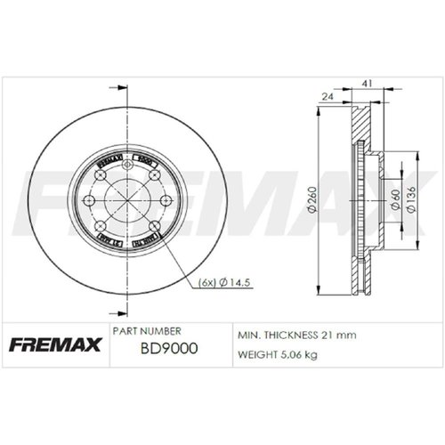 Par Disco freio dianteiro gm corsa prisma montana (bd9000)