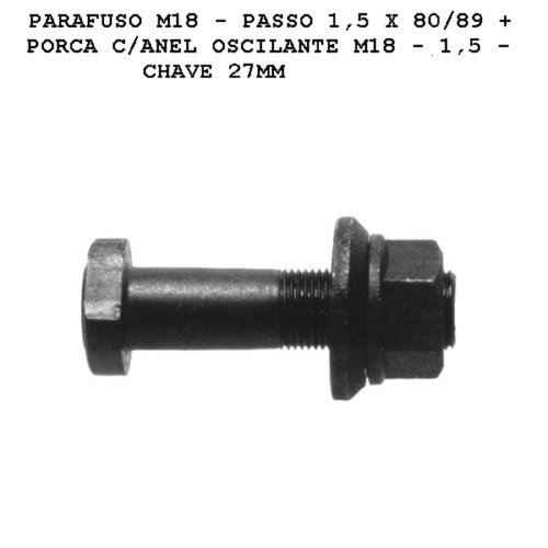 Parafuso c/ porca roda traseiro vw 6.90 7.90 7.110 (c66o rodafuso)