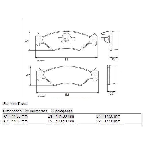 Pastilha freio dianteira ford fiesta ka 05.09/ (rcpt12610 trw)