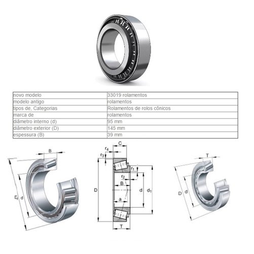 Rolamento roda traseira interna merecdes benz 1418 (33019 shr)