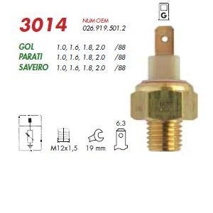 Sensor acionamento partida frio vw gol parati (3014 mte)