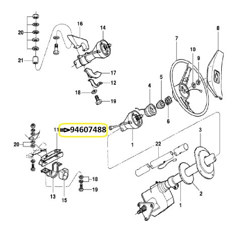 Suporte coluna direcao gm c60 d60 d70 80/ (94607488)