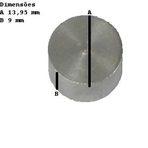 Tampa bujao aluminio bloco mwm d229 d226 13,95x9mm (922903270054)