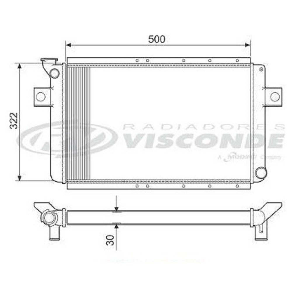Radiador arrefecimento motor ford corcel i 73/77 (11006 visconde)