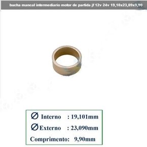 Bucha motor partida intermediaria mercedes benz jf (sc90 std)