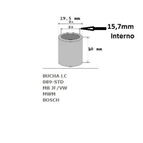 Bucha motor partida jf lado coletor mbb  vwc (sc89 std)