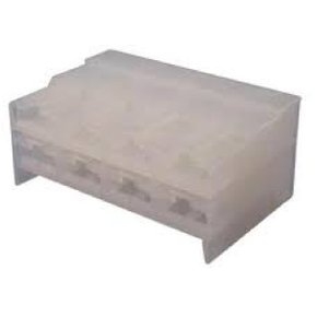 Conector 08 vias femea 6.3 branco (ete7538)