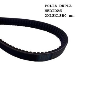 Correia dupla v alternador mercedes benz om366la (2x13x1350 bosch)