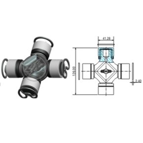 Cruzeta cardan mercedes benz 1418 vwc 17210 (35.001.18 zm)