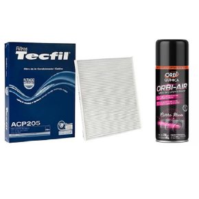 Filtro cabine ar condicionado ford new fiesta 10/ + Spray Limpa Ar-Condicionado