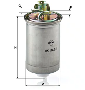 Filtro combustivel mwm sprint 6 cilindros (wk842/4 mann)